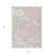 5' X 8' Pink Ivory And Beige Floral Washable Indoor Outdoor Area Rug