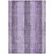 3' X 5' Purple And Lilac Striped Washable Indoor Outdoor Area Rug