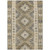 5' X 8' Beige Geometric Washable Indoor Outdoor Area Rug - Beige