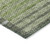 5' X 8' Green And Olive Green Striped Washable Indoor Outdoor Area Rug