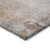 3' X 5' Brown and Off White Abstract Washable Non Skid Indoor Outdoor Area Rug