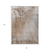 3' X 5' Brown and Off White Abstract Washable Non Skid Indoor Outdoor Area Rug