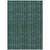 3' X 5' Teal Blue Aqua And Mint Green Striped Washable Indoor Outdoor Area Rug