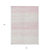3' X 5' Pink And Ivory Striped Washable Indoor Outdoor Area Rug