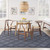 7' X 10' Navy Blue Indoor Outdoor Area Rug - Navy Blue
