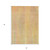 3' X 5' Yellow and Orange Striped Washable Non Skid Indoor Outdoor Area Rug