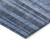 3' X 5' Navy Blue And Gray Striped Washable Indoor Outdoor Area Rug Transitional Style - Navy Blue, Gray Color