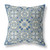 16” Gray Indigo Paisley Indoor Outdoor Throw Pillow