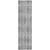 8' Runner Gray Geometric Washable Non Skid Indoor Outdoor Runner Rug - Gray