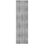 8' Runner Gray Geometric Washable Non Skid Indoor Outdoor Runner Rug - Gray