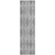 8' Runner Gray Geometric Washable Non Skid Indoor Outdoor Runner Rug