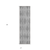 8' Runner Gray Geometric Washable Non Skid Indoor Outdoor Runner Rug