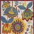 6' X 9' Ivory Blue Orange Red And Yellow Floral Indoor Outdoor Area Rug