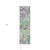 8' Runner Green Abstract Washable Non Skid Indoor Outdoor Runner Rug
