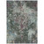 3' X 5' Fern Green And Purple Damask Washable Indoor Outdoor Area Rug