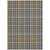 5' X 8' Black Gold And Ivory Plaid Washable Indoor Outdoor Area Rug