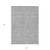 5' X 8' Gray Silver And Ivory Floral Washable Indoor Outdoor Area Rug - Gray, Silver, Ivory