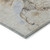 3' X 5' Denim Blue And Beige Abstract Washable Indoor Outdoor Area Rug - Denim Blue, Beige