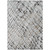 5' X 8' Silver Gray And Charcoal Abstract Washable Indoor Outdoor Area Rug