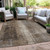 5' X 8' Brown And Ivory Abstract Washable Indoor Outdoor Area Rug - Brown, Ivory