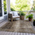 5' X 8' Brown And Ivory Abstract Washable Indoor Outdoor Area Rug - Brown, Ivory