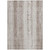 3' X 5' Taupe And Ivory Striped Washable Indoor Outdoor Area Rug
