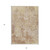 3' X 5' Copper And Beige Abstract Washable Indoor Outdoor Area Rug Transitional Style - Copper, Beige Color