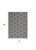 6' X 9' Dark Gray And Light Gray Geometric Indoor Outdoor Area Rug