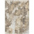 5' X 8' Taupe and Ivory Floral Washable Non Skid Indoor Outdoor Area Rug - Taupe, Ivory