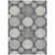5' X 8' Charcoal And Ivory Geometric Washable Indoor Outdoor Area Rug