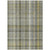 3' X 5' Gray Plaid Washable Non Skid Indoor Outdoor Area Rug
