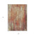 5' X 8' Orange Beige And Taupe Striped Washable Indoor Outdoor Area Rug