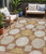 5' X 8' Brown Beige And Ivory Geometric Washable Indoor Outdoor Area Rug - 608219298258