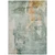 3' X 5' Blue Copper And Gray Abstract Washable Indoor Outdoor Area Rug