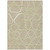 5' X 8' Tan Ivory And Green Abstract Washable Indoor Outdoor Area Rug
