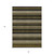 3' X 5' Brown Ivory And Black Striped Washable Indoor Outdoor Area Rug