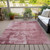 5' X 8' Blush And Ivory Abstract Washable Indoor Outdoor Area Rug Transitional Style - Blush, Ivory Color