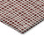 3' X 5' Burgundy And Ivory Striped Washable Indoor Outdoor Area Rug