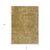 3' X 5' Tan Abstract Washable Non Skid Indoor Outdoor Area Rug