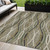 5' X 8' Taupe Beige And Charcoal Abstract Washable Indoor Outdoor Area Rug
