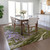 3' X 5' Olive Green Purple And Beige Abstract Washable Indoor Outdoor Area Rug