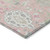 5' X 8' Pink Ivory And Gray Damask Washable Indoor Outdoor Area Rug