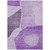 3' X 5' Eggplant Purple And Lilac Abstract Washable Indoor Outdoor Area Rug