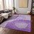 3' X 5' Eggplant Purple And Lilac Abstract Washable Indoor Outdoor Area Rug