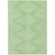 3' X 5' Mint Green And Ivory Geometric Washable Indoor Outdoor Area Rug - 608219358389