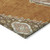 5' X 8' Copper Brown And Ivory Oriental Washable Indoor Outdoor Area Rug