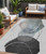 5' X 8' Ivory And Gray Abstract Washable Indoor Outdoor Area Rug - Ivory, Gray