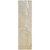 2' X 8' Beige Abstract Washable Indoor Outdoor Runner Rug