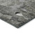 2' X 3' Gray Abstract Washable Indoor Outdoor Area Rug - Gray