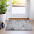 2' X 3' Gray Abstract Washable Indoor Outdoor Area Rug